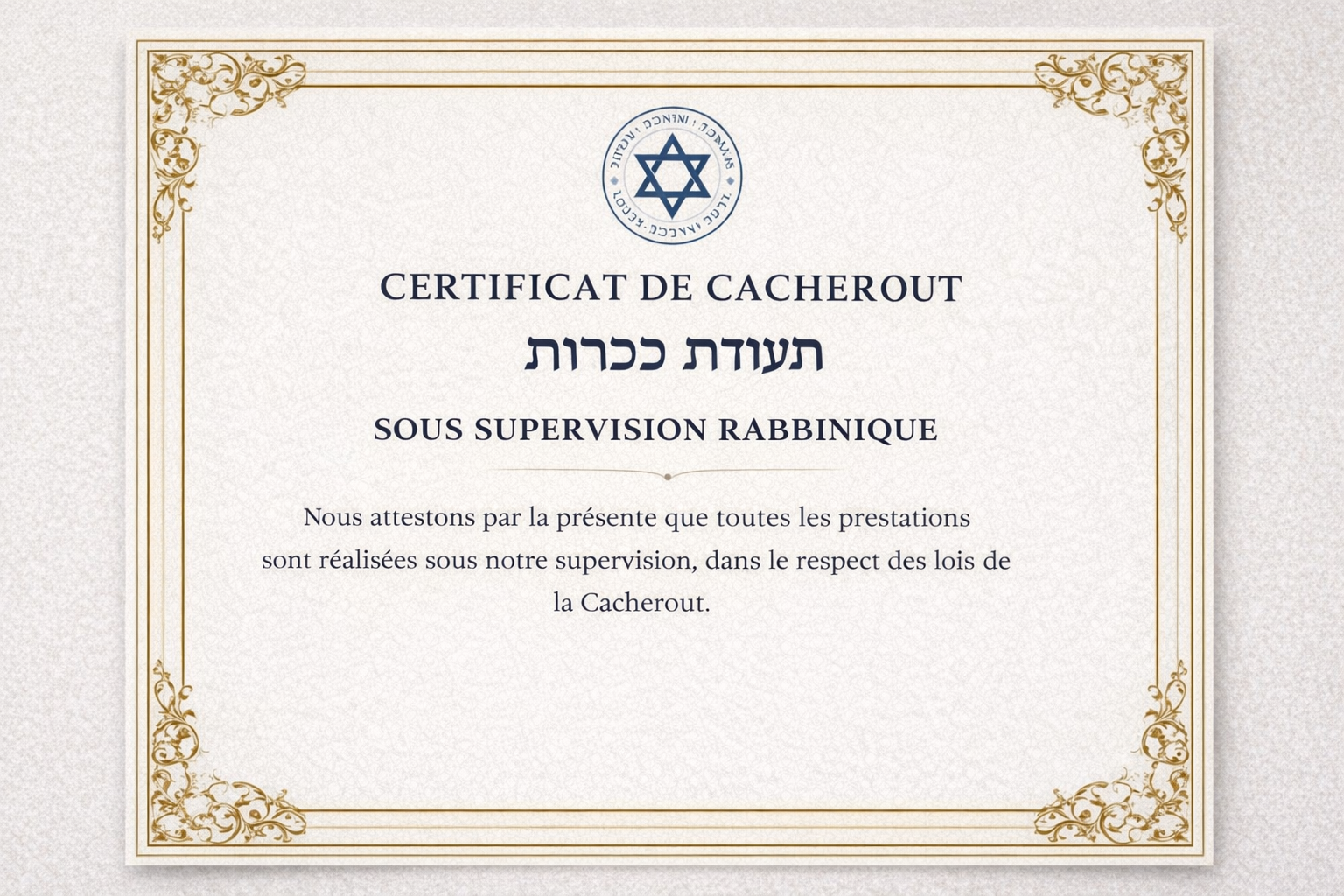 Cacherout — supervision et conformité